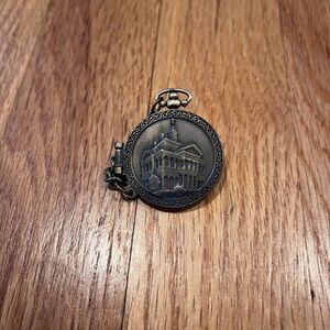 Haunted Mansion Pocket Watch Pin with Chain - Disneyland Disney Pin Trading